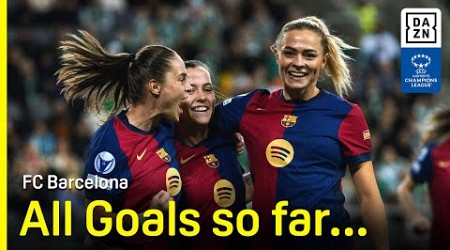 Every Barcelona Goal From The 2024-25 UEFA Women&#39;s Champions League Group Stage