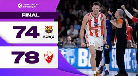 EPIC FINISH Secured by Davidovac | Barcelona – Crvena Zvezda | BASKETBALL HIGHLIGHTS R18 2024-25