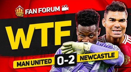 UNITED SHAMBLES! Man United 0-2 Newcastle | LIVE Fan&#39;s Forum