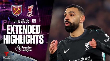 West Ham vs. Liverpool I Highlights Premier League | Jornada 19 | Telemundo Deportes