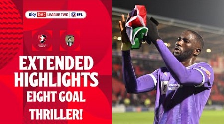 EIGHT GOAL THRILLER! | Cheltenham Town v Notts County extended highlights