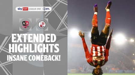 INSANE COMEBACK! | Exeter City v Crawley Town extended highlights