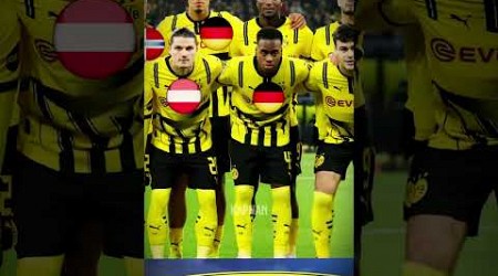 Dortmund Squad UCL 24/25 (Player Country) #dortmund #football #ucl #squad #team #shorts