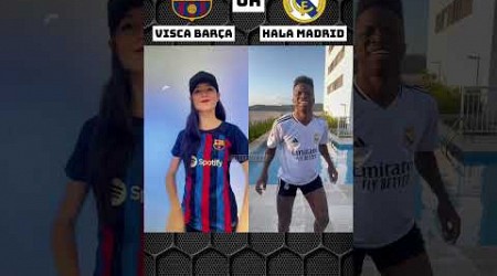 VISCA BARÇA or HALA MADRID | Prt. 56 #shorts #dance #music #halamadrid #viscabarça #laliga