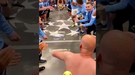 Manchester City celebrates the Championship! Question: who is in the video??? #shorts #football