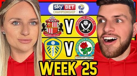 CHAMPIONSHIP WEEK 25 PREDICTIONS