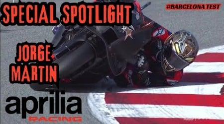 Special Spotlight : Jorge Martin Aprilia di Barcelona Tes Pramusim 2025 - Morning Test