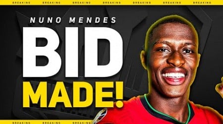 BREAKING! United BID for Nuno MENDES! Man Utd Transfer News