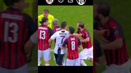 Milan VS Juventus | 2-0 | Ronaldo got angry on Higuain 