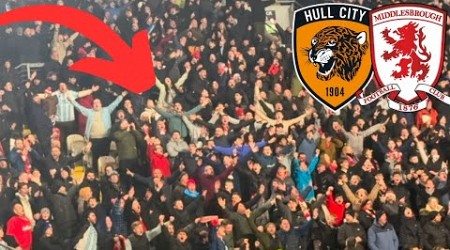 2,500 MIDDLESBROUGH FANS GO MENTAL AS THEY SCORE 93RD MINUTE VS HULL CITY