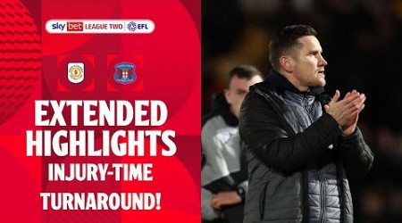 INJURY-TIME TURNAROUND! | Crewe Alexandra v Carlisle United extended highlights