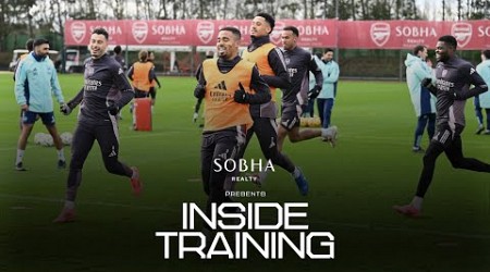 INSIDE TRAINING | Shooting practice and intense possession drill | Preparing for Brentford