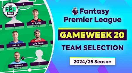 FPL GW20: TEAM SELECTION | Rogers Suspended! | Gameweek 20 | Fantasy Premier League 2024/25 Tips