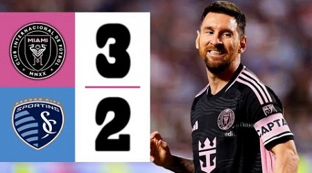 LIONEL MESSI STUNS THE CROWD WITH MAGIC | Sporting KC vs Inter Miami 2-3 | Highlights &amp; Goals 2024