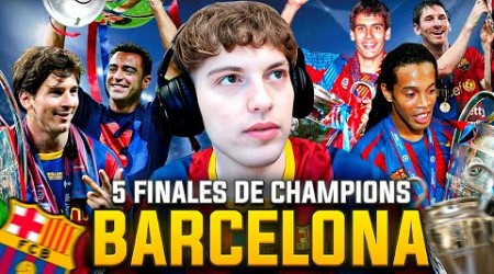 DAVOO XENEIZE REACCIONA A LAS 5 FINALES DE CHAMPIONS LEAGUE GANADAS POR EL BARCELONA (1992-2015)