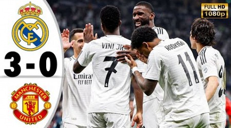 Real Madrid vs Manchester United 3-0 • Champions League Highlights &amp; All Goal• Hasil Bola Tadi Malam