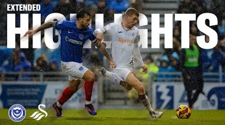 Portsmouth v Swansea City | Extended Highlights