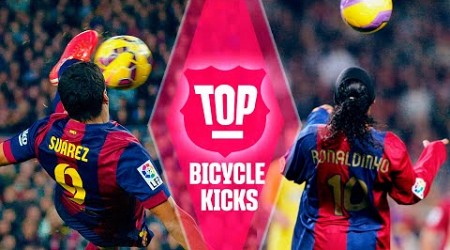 TOP BICYCLE KICK GOALS | FC BARCELONA 