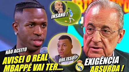 REAL CHOCADO ! ADEUS VINI JR APÓS EXIGÊNCIA INSANA | GUARDIOLA EXALTA SAVINHO E MAIS