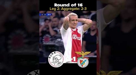 The last video of 2024: Ajax road to Ucl 21/22 Round of 16 #shorts