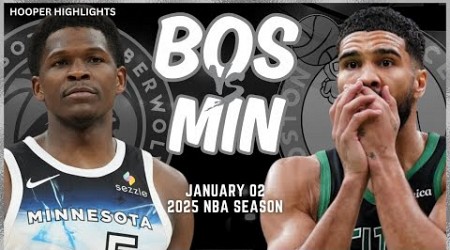 Boston Celtics vs Minnesota Timberwolves Full Game Highlights | Jan 2 | 2025 NBA Season