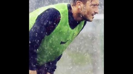 When Totti warmed up in a thunderstorm and went on to score the winner