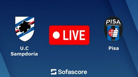 Sampdoria vs Pisa Football Live Italian Serie B-Round 20 match Live