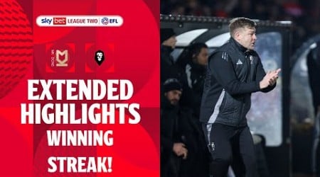 WINNING STREAK! | MK Dons v Salford City extended highlights