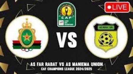 As far rabat (2) Vs (0) Maniema union// CAF CHAMPIONS LEAGUE// LIVE STREAM