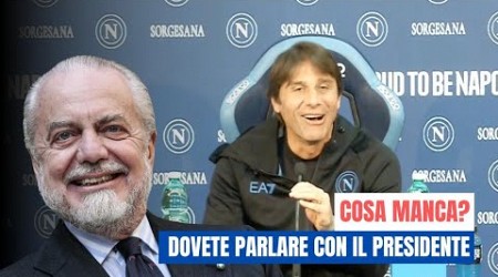 La battuta di CONTE su DE LAURENTIIS fa scoppiare a ridere tutta la sala stampa 