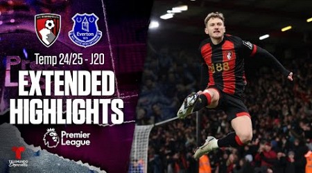 Bournemouth vs. Everton | Highlights Premier League | Jornada 20 | Telemundo Deportes