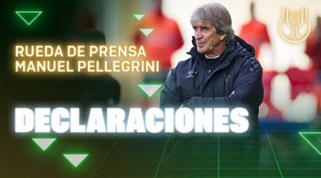 Rueda de prensa de Manuel Pellegrini tras el #HuescaRealBetis 