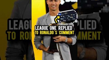 France League one Trolled Ronaldo? #football#soccer#ronaldo#cr7#shorts#short