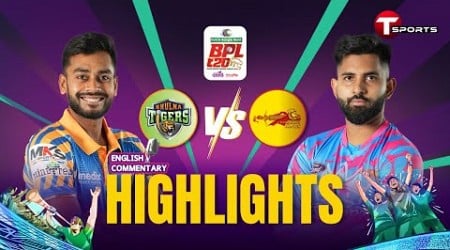 Highlights | Khulna Tigers vs Chittagong Kings, 3rd Match | BPL 2025 | English Commentary | T Sports