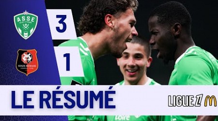 Saint-Étienne - Stade de Reims | 3:1 | Highlights | Ligue 1 2024-25 | saint etienne reims