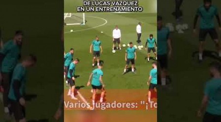 CHINADA HISTÓRICA DE LUCAS VAZQUEZ EN UN ENTRENO #realmadrid #viralfutbol #lucasvazquez #españa