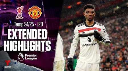 Liverpool vs. Manchester United | Highlights Premier League | Jornada 20 | Telemundo Deportes