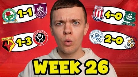 My Championship Week 26 Score Predictions!