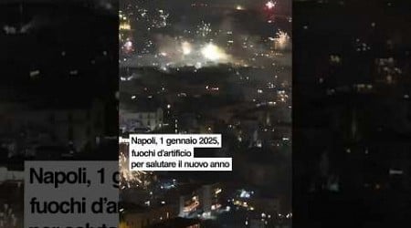 #Capodanno2025 a Napoli: i fuochi d’artificio illuminano così la città partenopea!