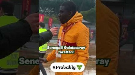 Senegalli olan Galatasaray taraftarı Göztepe maçına geldi: &quot;Ben fanatik Galatasaray taraftarıyım.&quot;