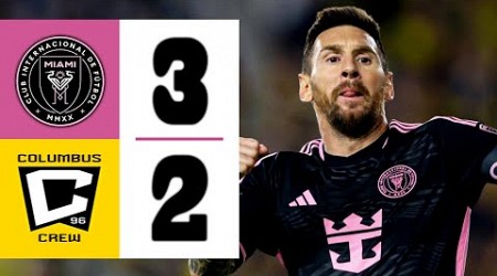 LIONEL MESSI MASTERCLASS STUNS USA | Columbus Crew vs Inter Miami 2-3 | Highlights &amp; Goals 2024