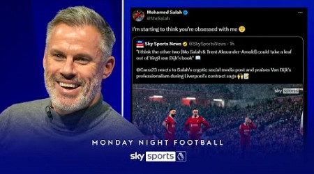 Jamie Carragher responds to Mo Salah&#39;s social media message to him! 