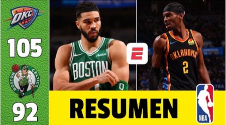 CELTICS son SORPRENDIDOS en Oklahoma ante Thunder. Tatum vs Gilgeous-Alexander | Resumen | NBA