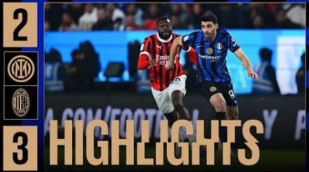 INTER 2-3 MILAN | HIGHLIGHTS SUPERCOPPA ITALIANA ⚫