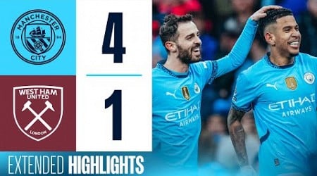 EXTENDED HIGHLIGHTS | Man City 4-1 West Ham | Haaland &amp; Foden goals start 2025 with a win!