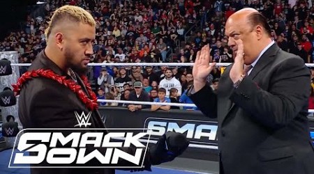 Solo Sikoa Tells Paul Heyman His Demands | WWE SmackDown Highlights 1/3/25 | WWE on USA