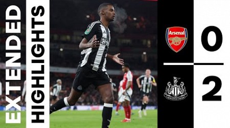 Arsenal 0 Newcastle United 2 | EXTENDED Carabao Cup Highlights