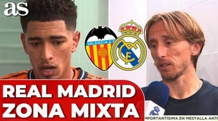 DECLARACIONES VALENCIA 1 VS REAL MADRID 2 | ZONA MIXTA completa hoy: BELLINGHAM, MODRIC