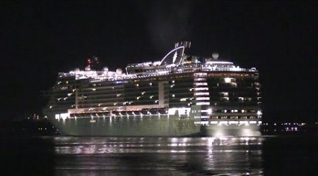 MSC PREZIOSA DEPARTURE FROM HORIZON CRUISE TERMINAL SOUTHAMPTON 03/01/25