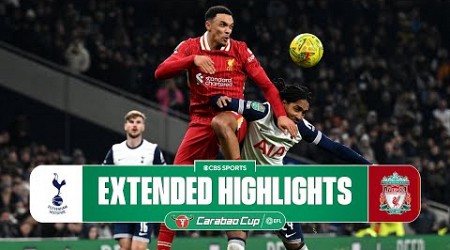 Tottenham vs. Liverpool: Extended Highlights | Carabao Cup | CBS Sports Golazo